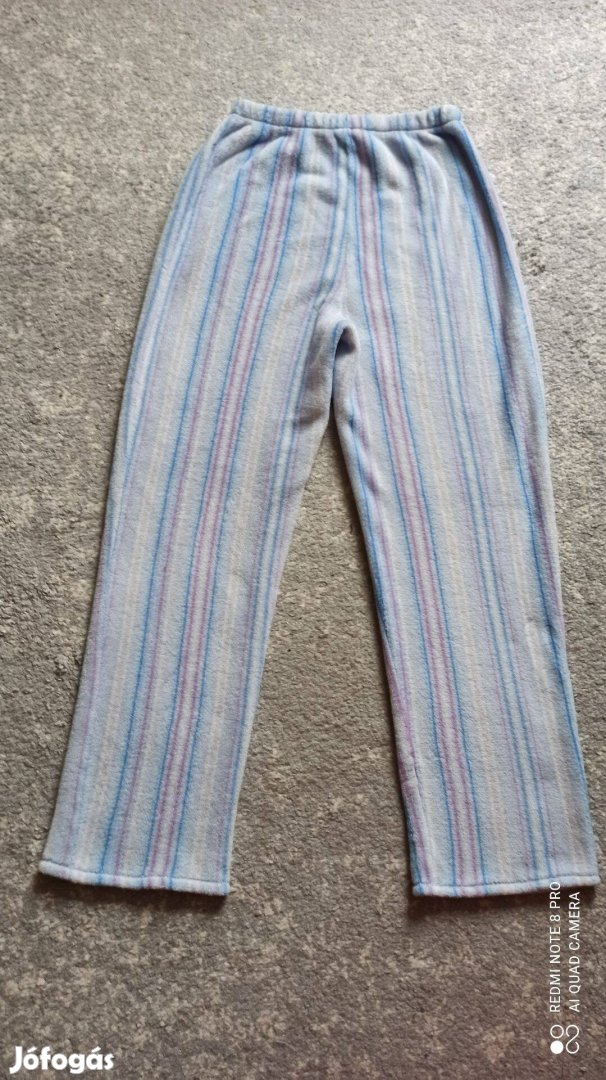 Wellsoft színes csíkos pizsama alsó