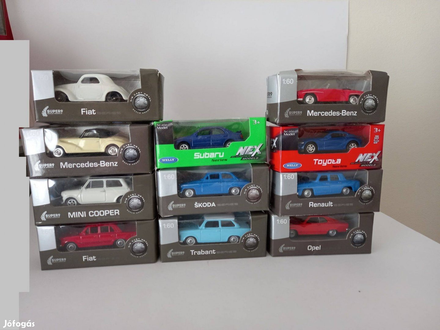 Welly autólegendák 11db