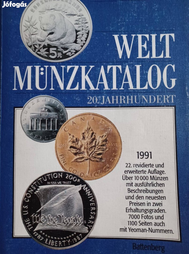 Weltmünzkatalog 1991 - Érmekatalógus 20. század