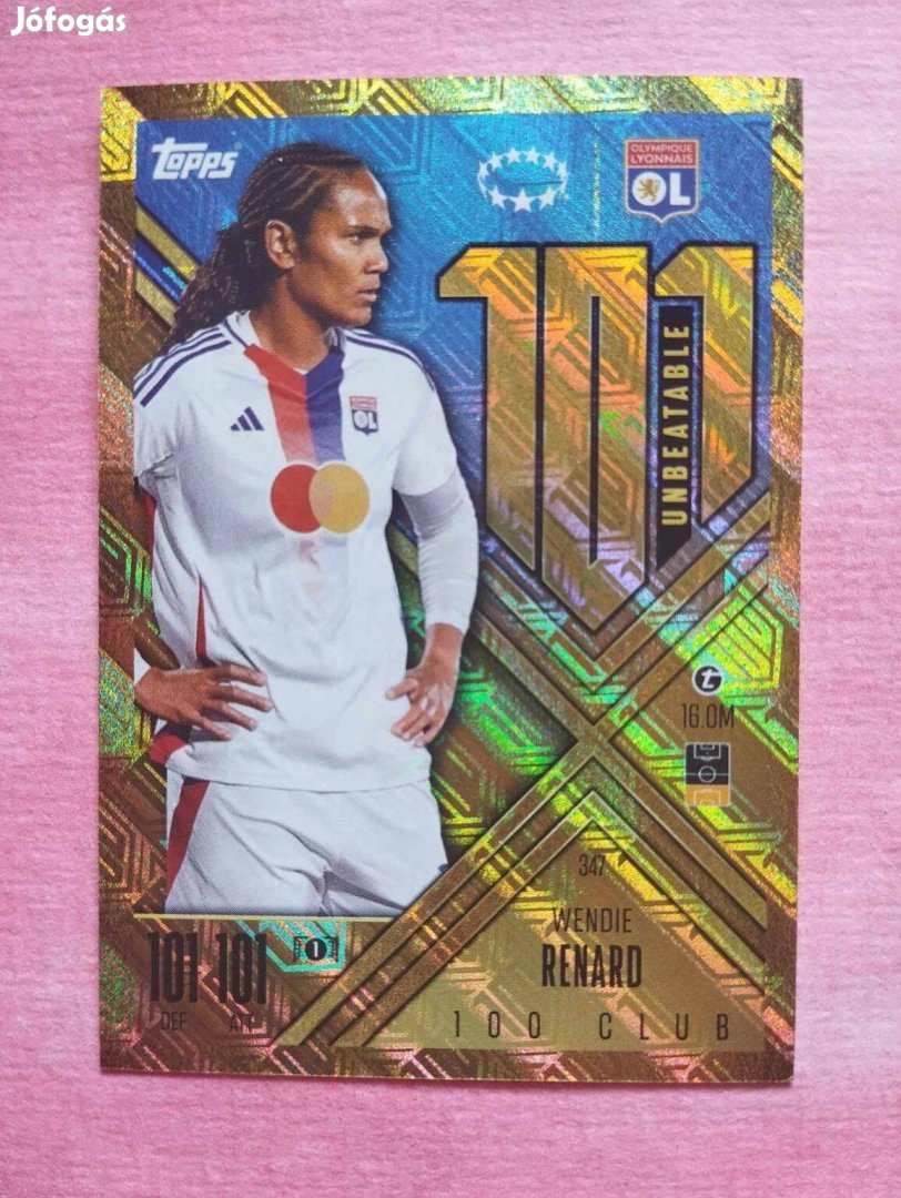 Wendie Renard (Lyon) 101 Club Uwcl BL 2025 Extra focis kártya