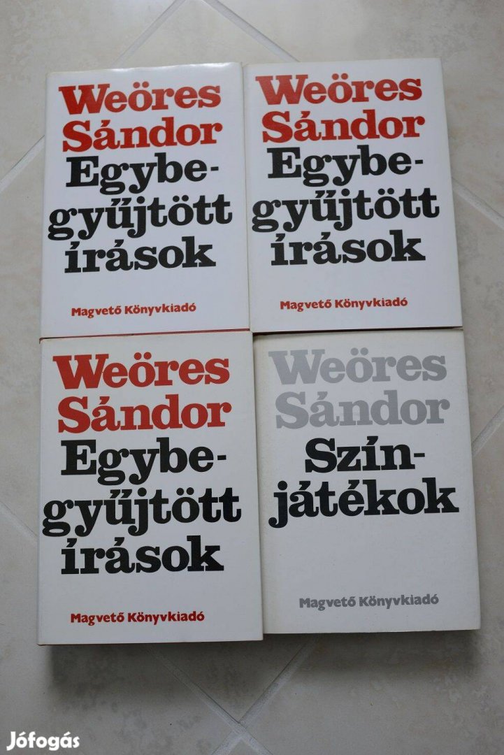 Weöres Sándor Egybegyűjtött írások 1-3., Színjátékok