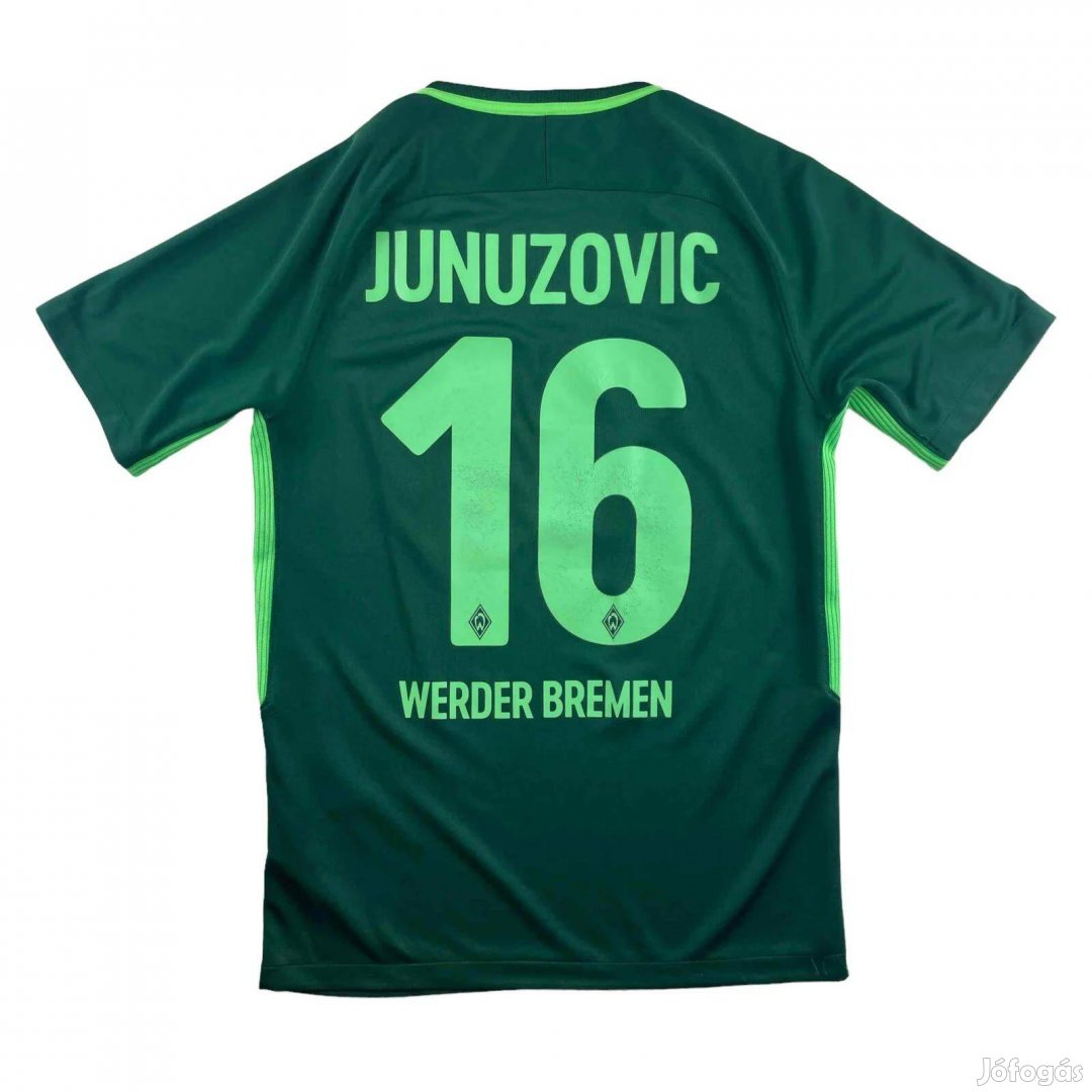 Werder Bremen 2017-18 Nike hazai Zlatko Junuzovic foci mez S-es