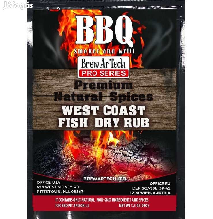 West Coast Fish Dry Rub fŰszerkeverék 100g  (2911)