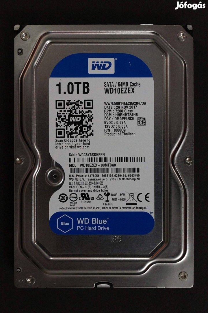 Western Digital 1TB Blue 3,5" HDD
