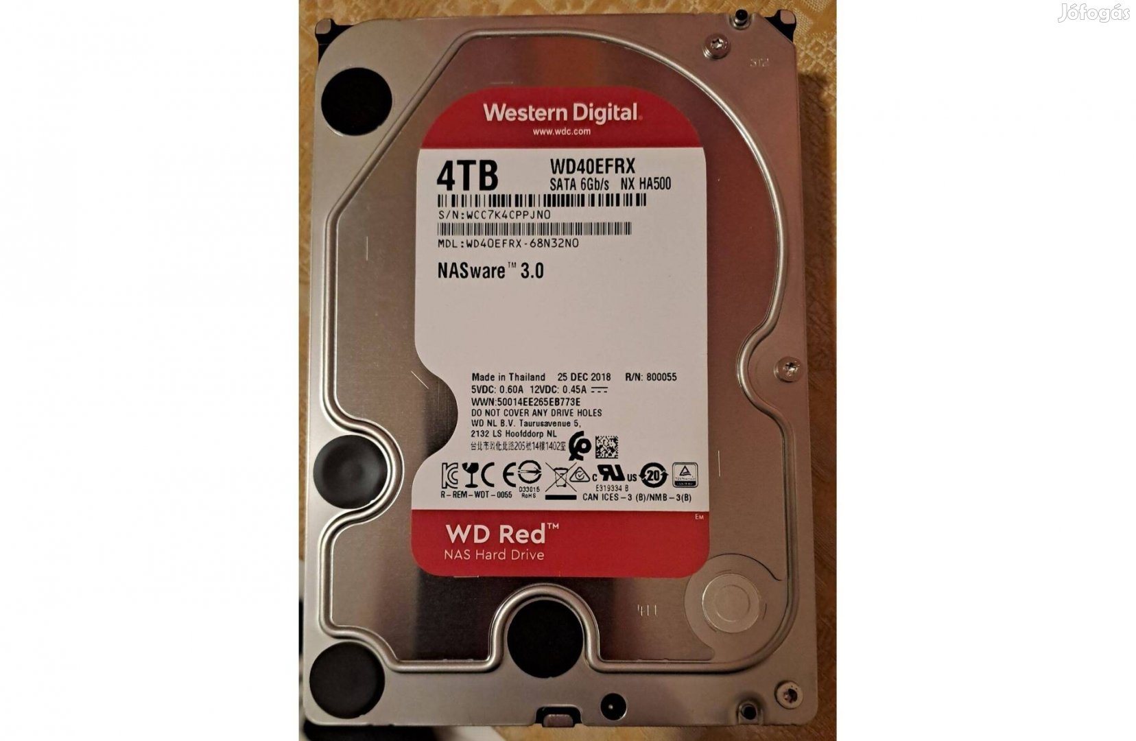 Western Digital 3.5 4TB Nasware HDD