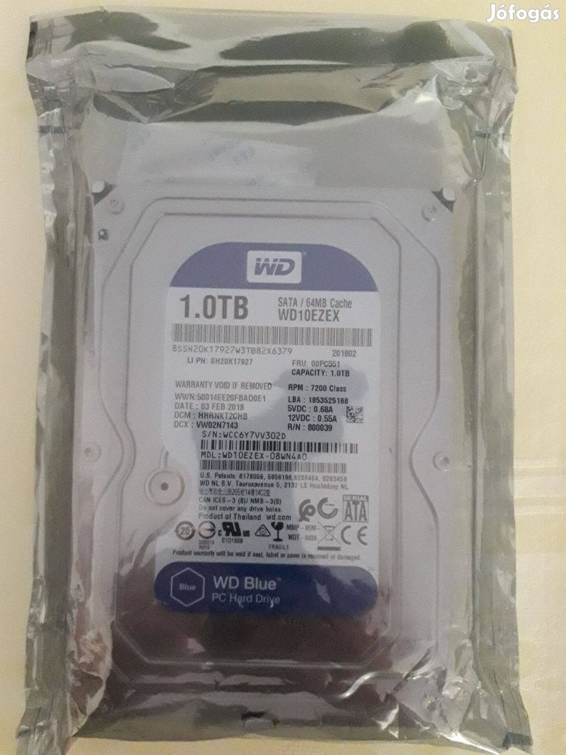 Western Digital Blue 3.5 1TB HDD