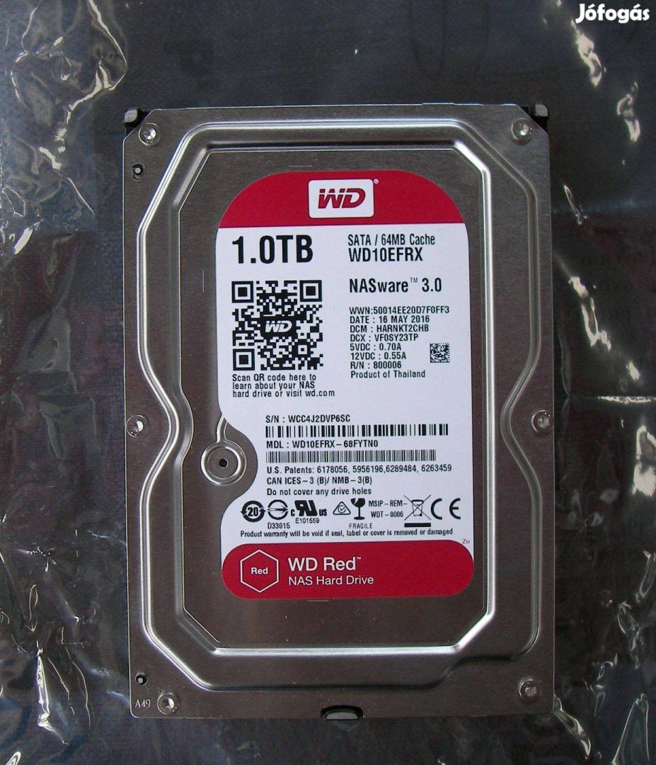 Western Digital RED 1 Tb Sata 3,5" Nas HDD