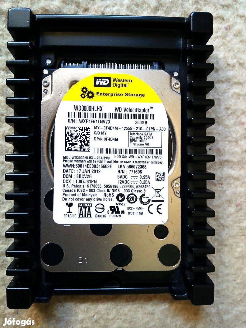Western Digital Veloci Raptor 300GB 3,5 SATA HDD