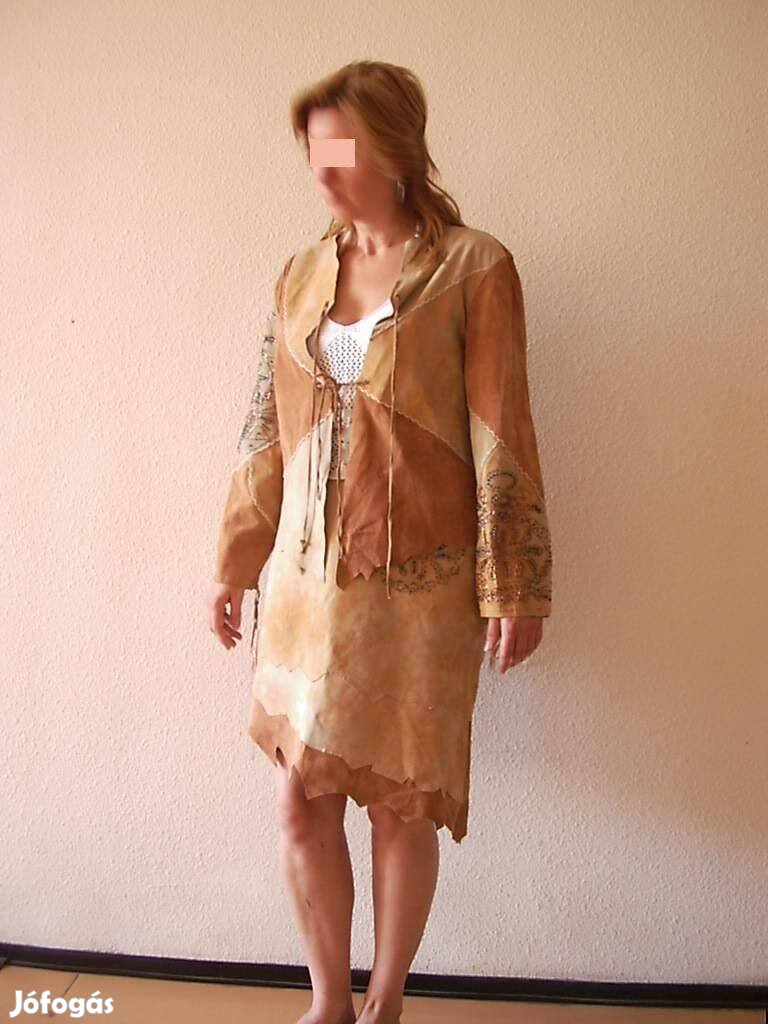 Western női bőr ruha (48-as)