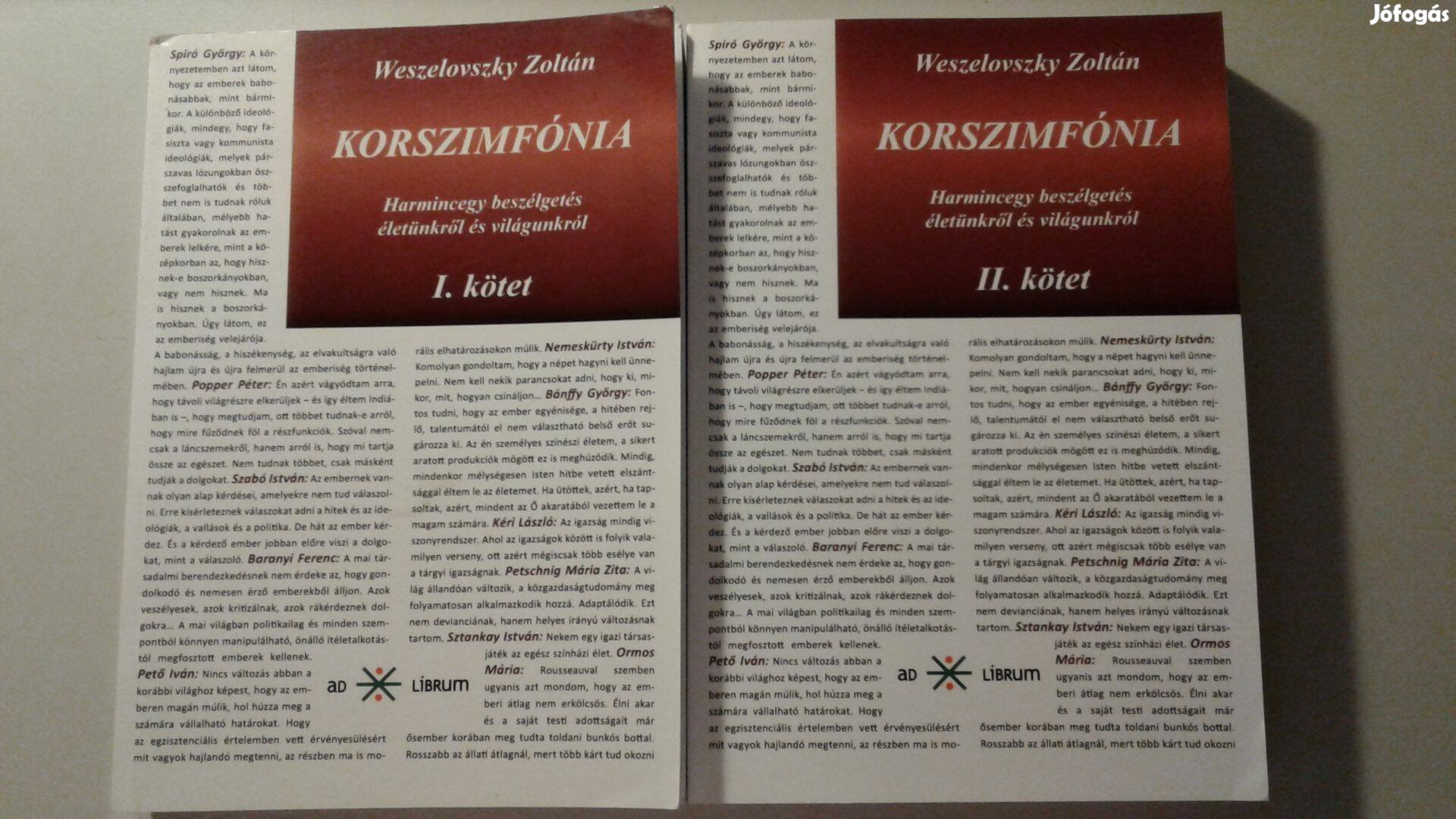 Weszelovszky Zoltán - Korszimfónia I-II (Tényirodalom)