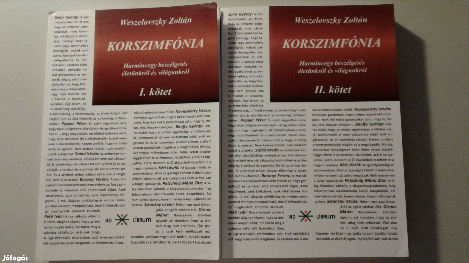 Weszelovszky Zoltán - Korszimfónia I-II (Tényirodalom)