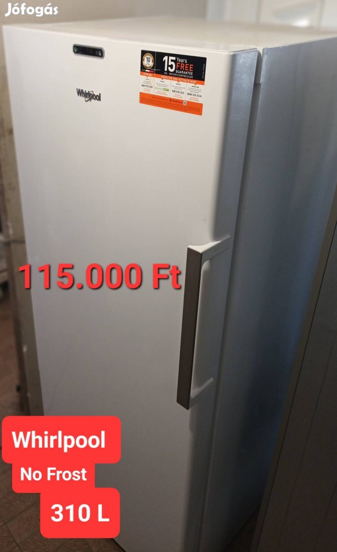 Whirlpool 175 cm No frost fagyasztószekrény 