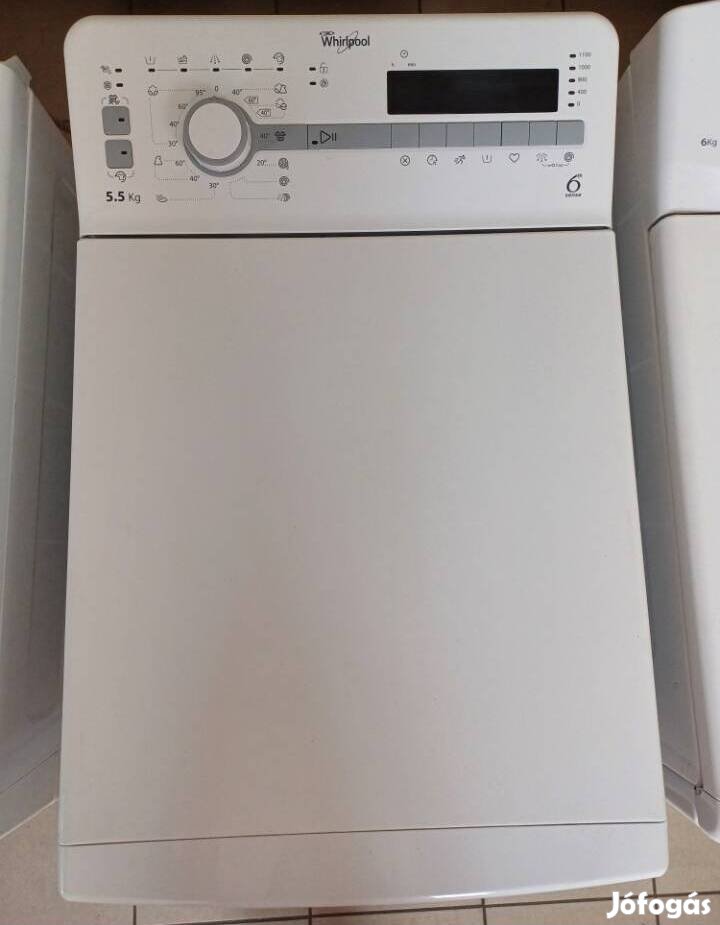 Whirlpool 5,5 kg felültöltős mosógép 