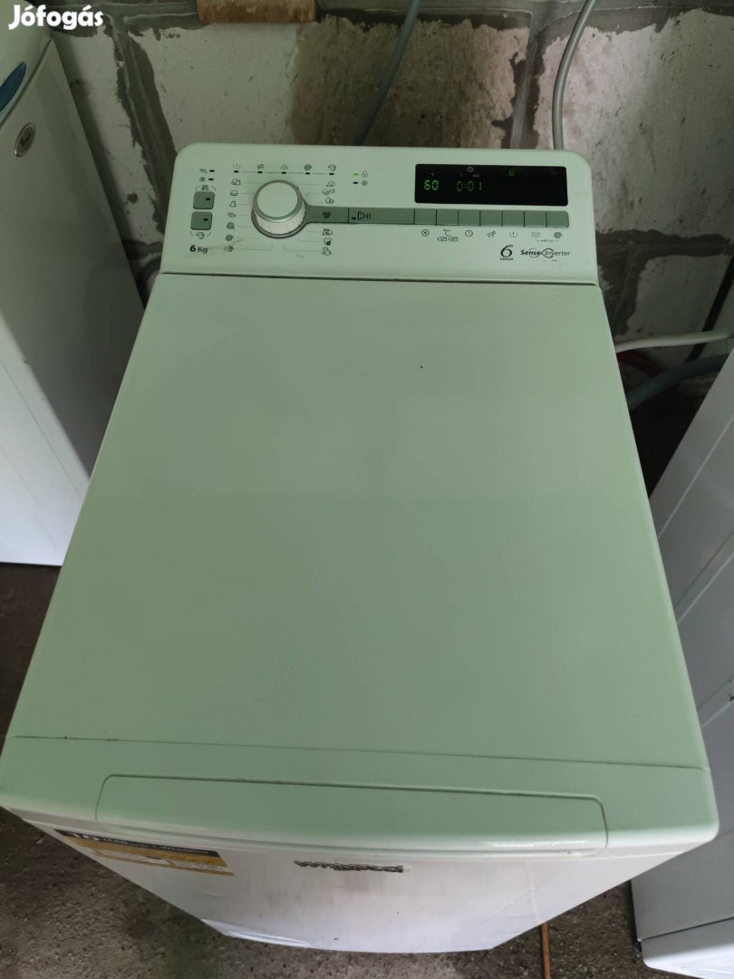 Whirlpool 6 kg felültöltős mosógép garanciával 