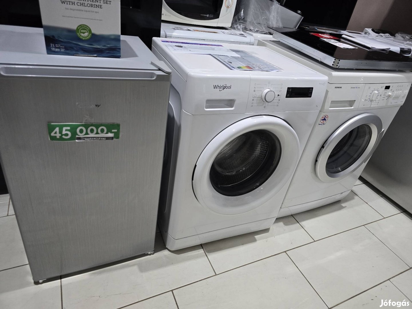 Whirlpool 7kg-os 1400fordulatos legjobb nagy A  mosógép 75eft