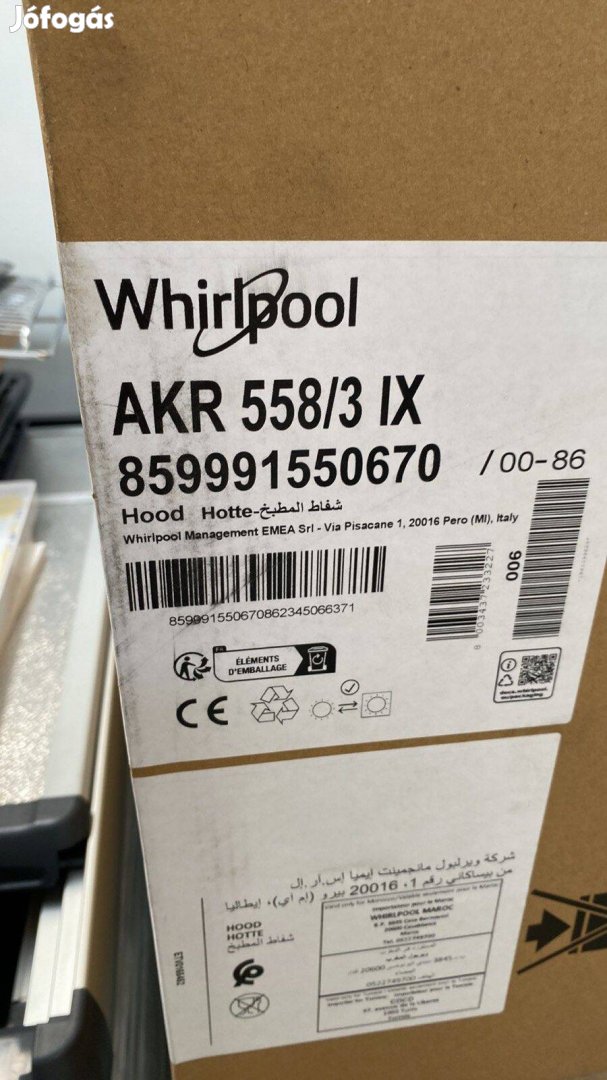Whirlpool AKR 558/3 IX Páraelszívó