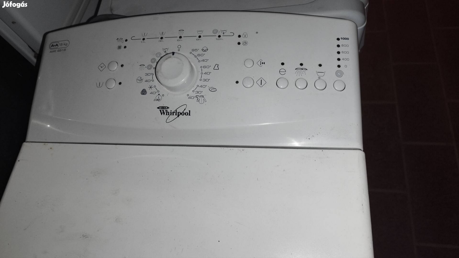 Whirlpool AWE6516 felültöltős mosógép 5kg/1000 garanciával 