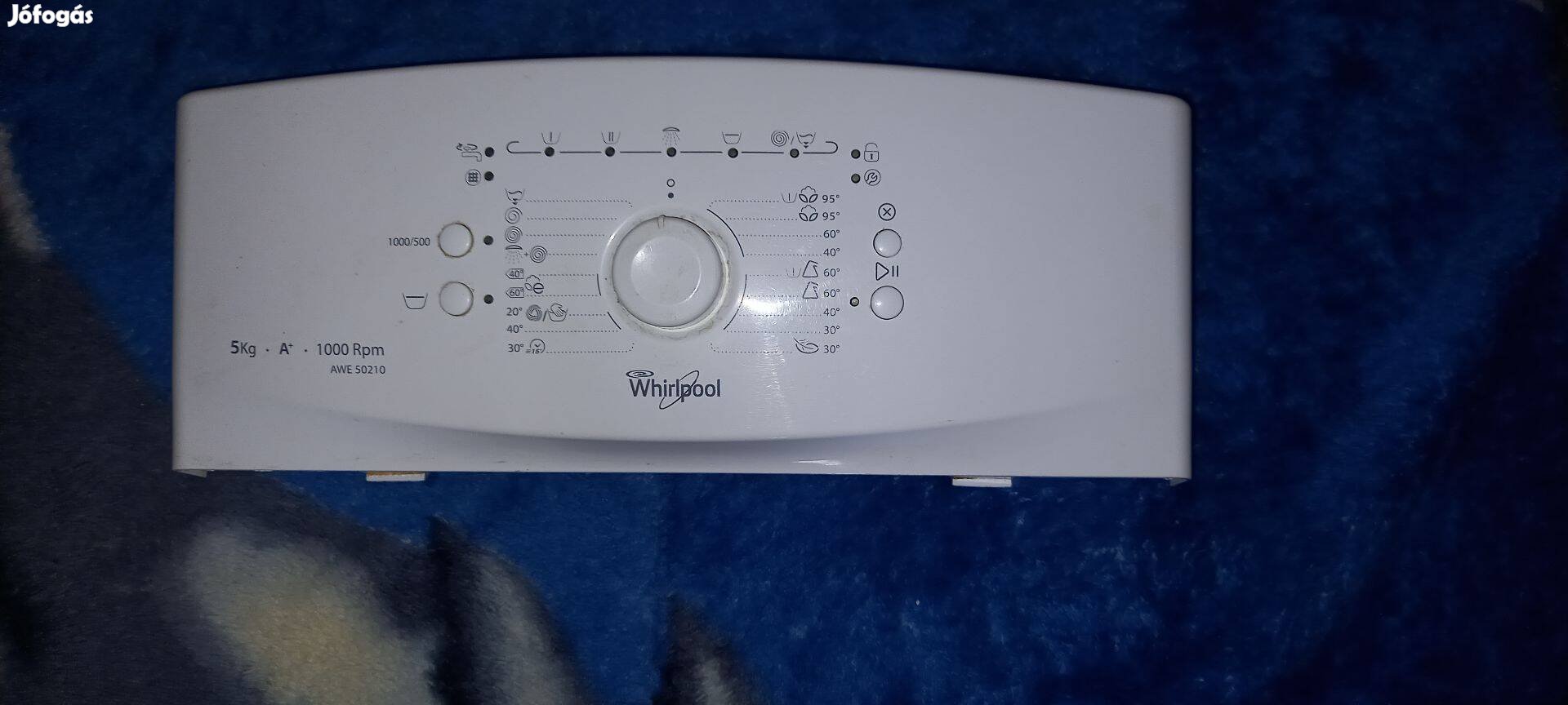 Whirlpool AWE 50210 mosógép vezérlőpanel programkapcsoló