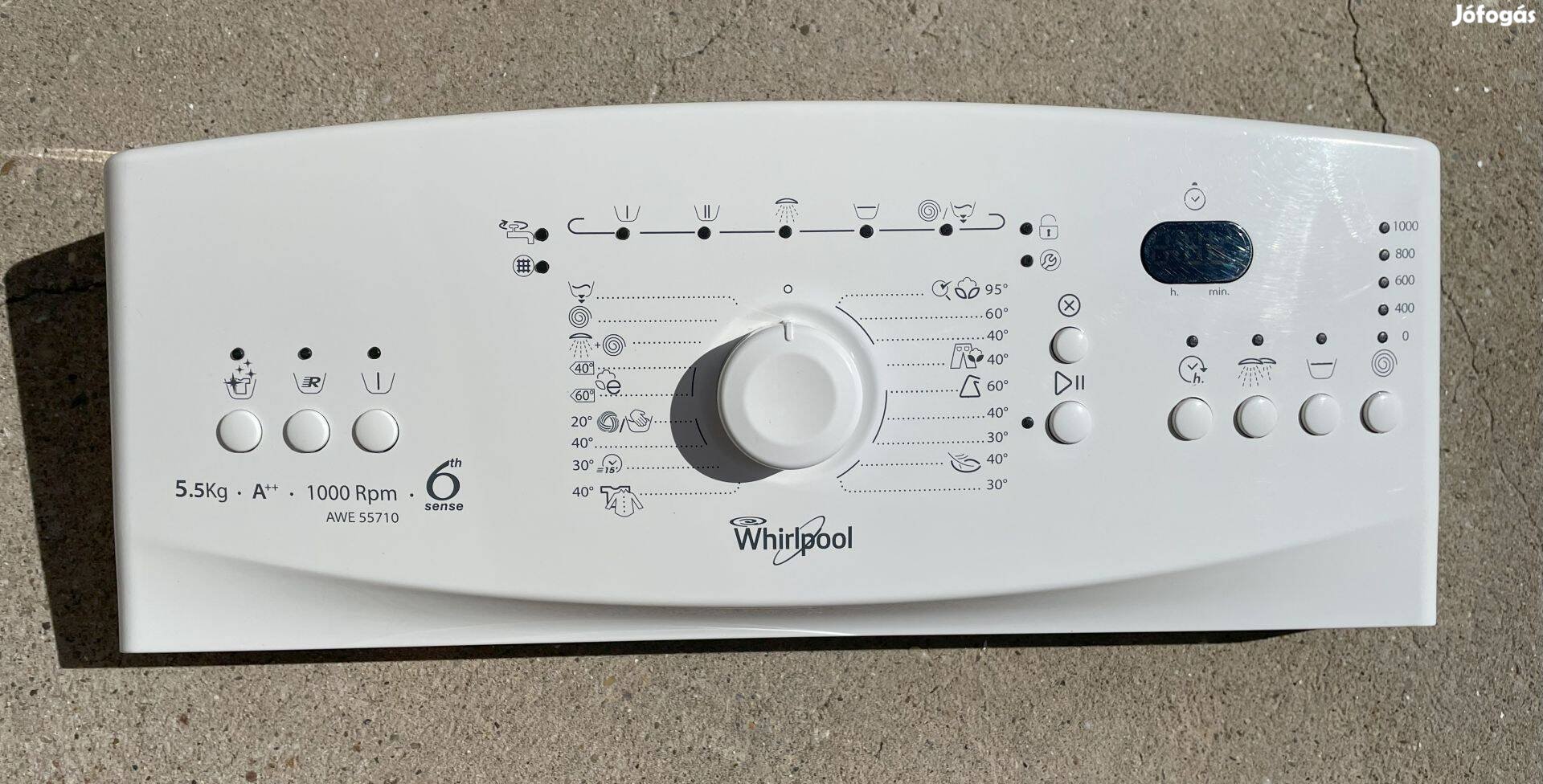 Whirlpool AWE 55710 mosógép komplett vezérlő panel