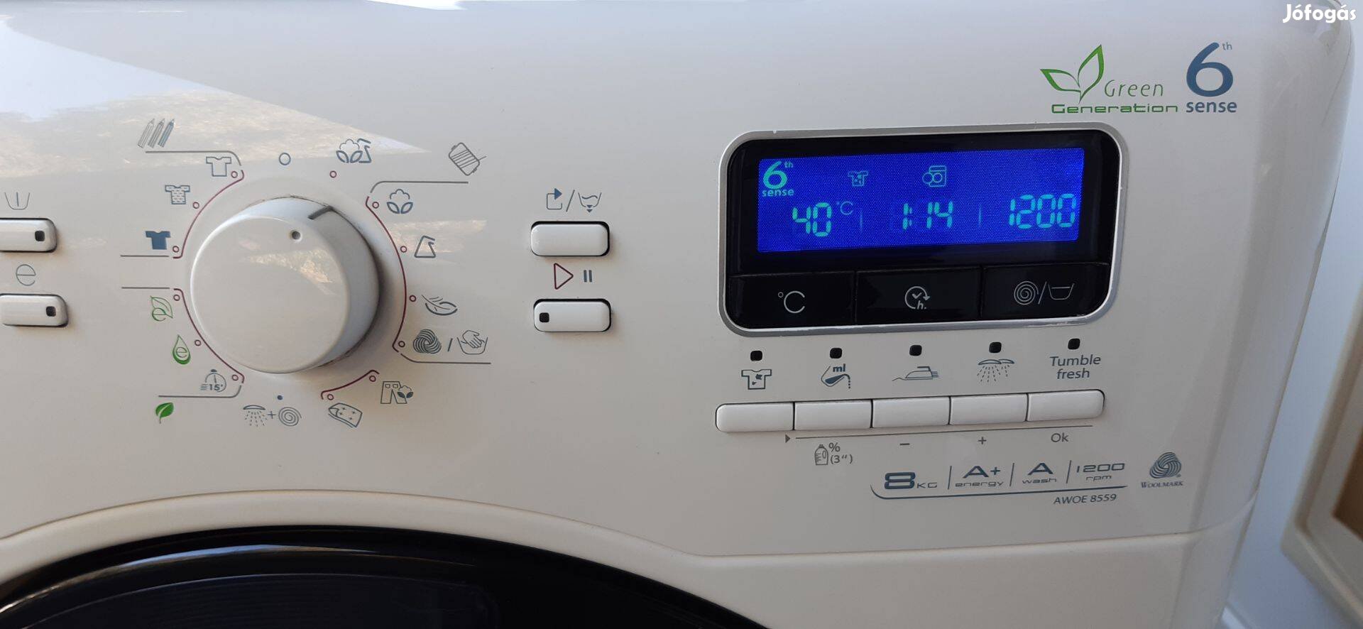 Whirlpool Awoe 8559 mosógép 8kg LCD - csapágyas