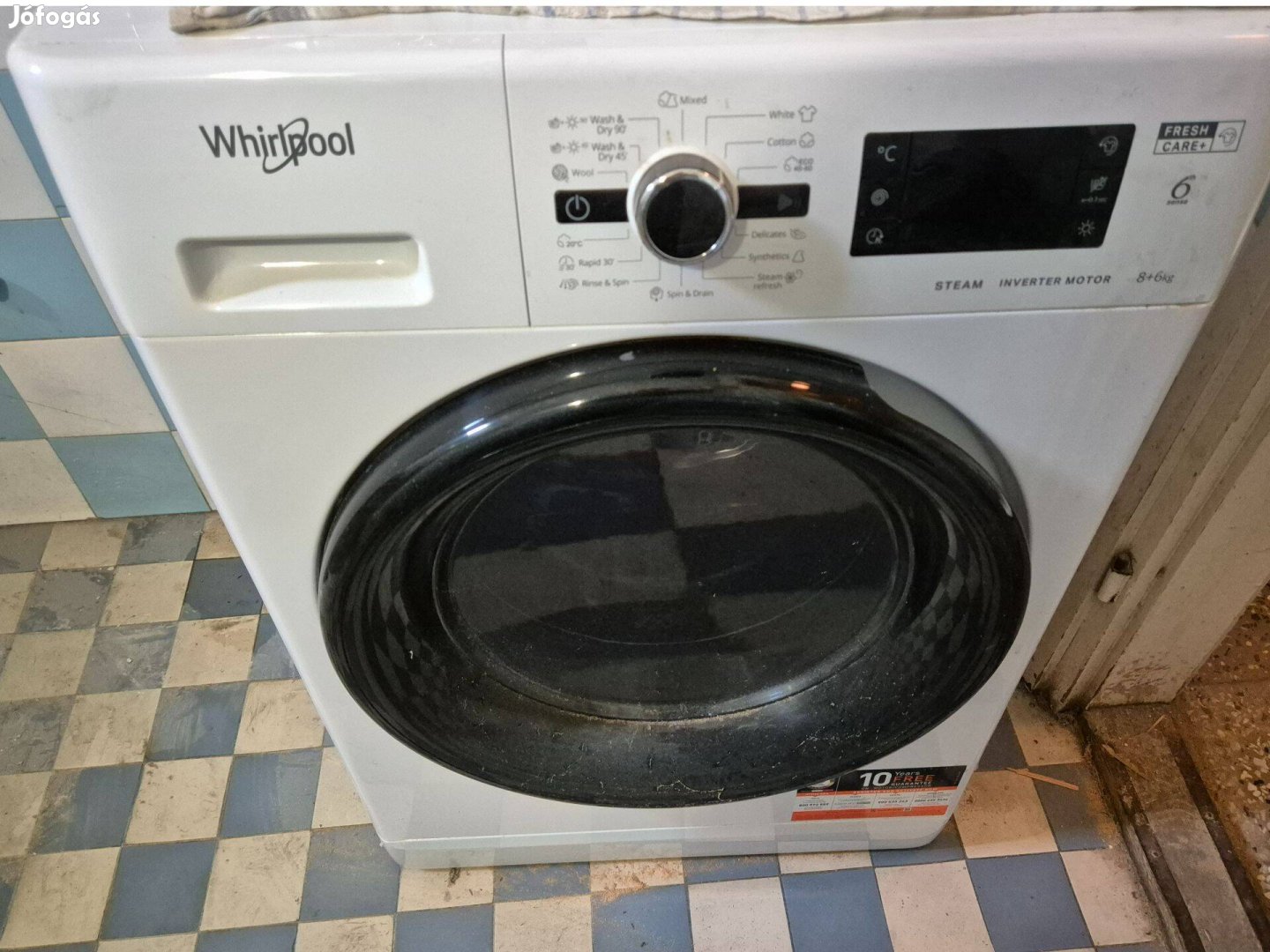 Whirlpool Fwdg 861483 Wbv EE N mosó-szárítógép