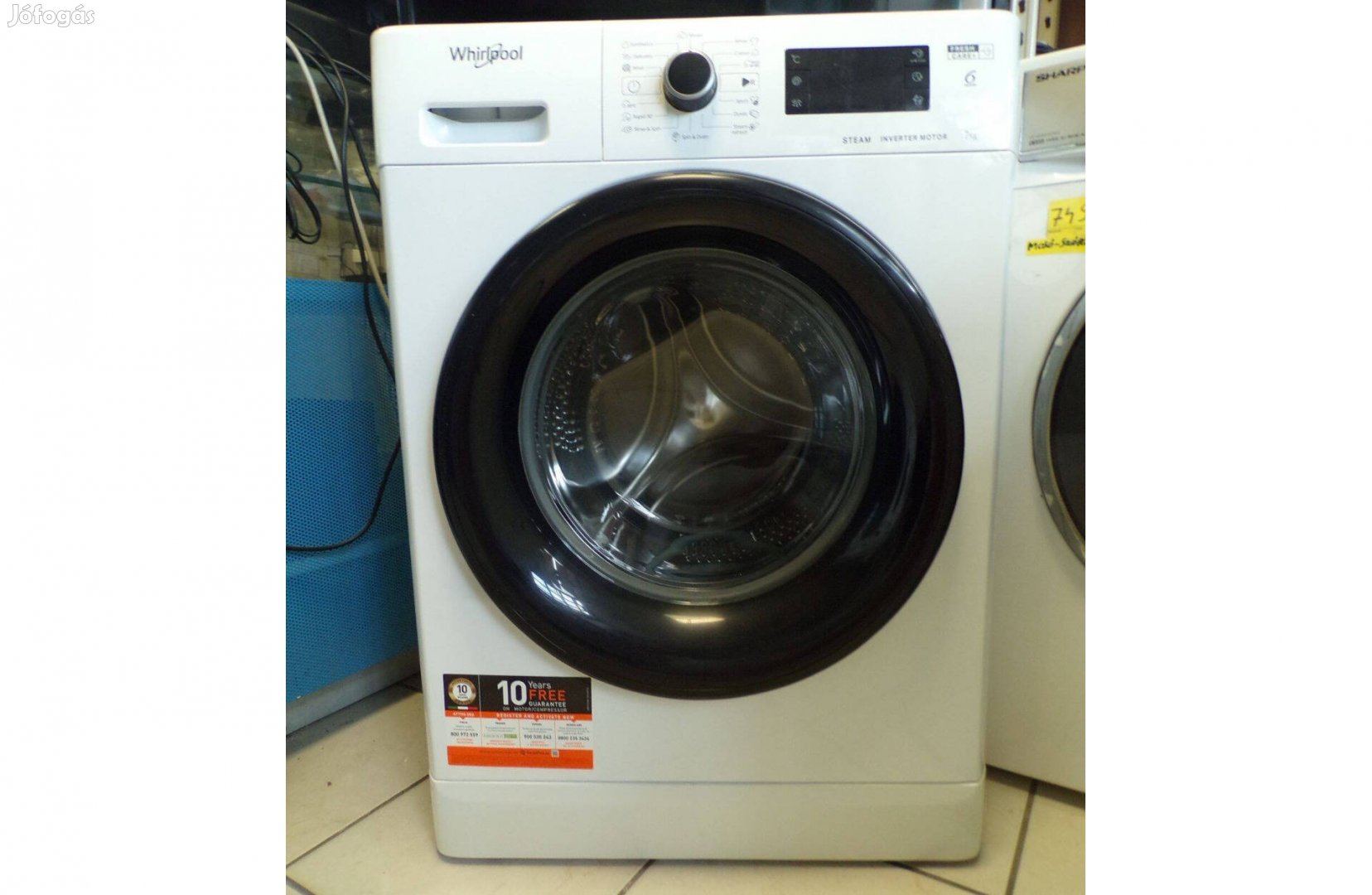 Whirlpool Fwsg 71283 Mosógép Inverteres motorral 6hónap jótállással