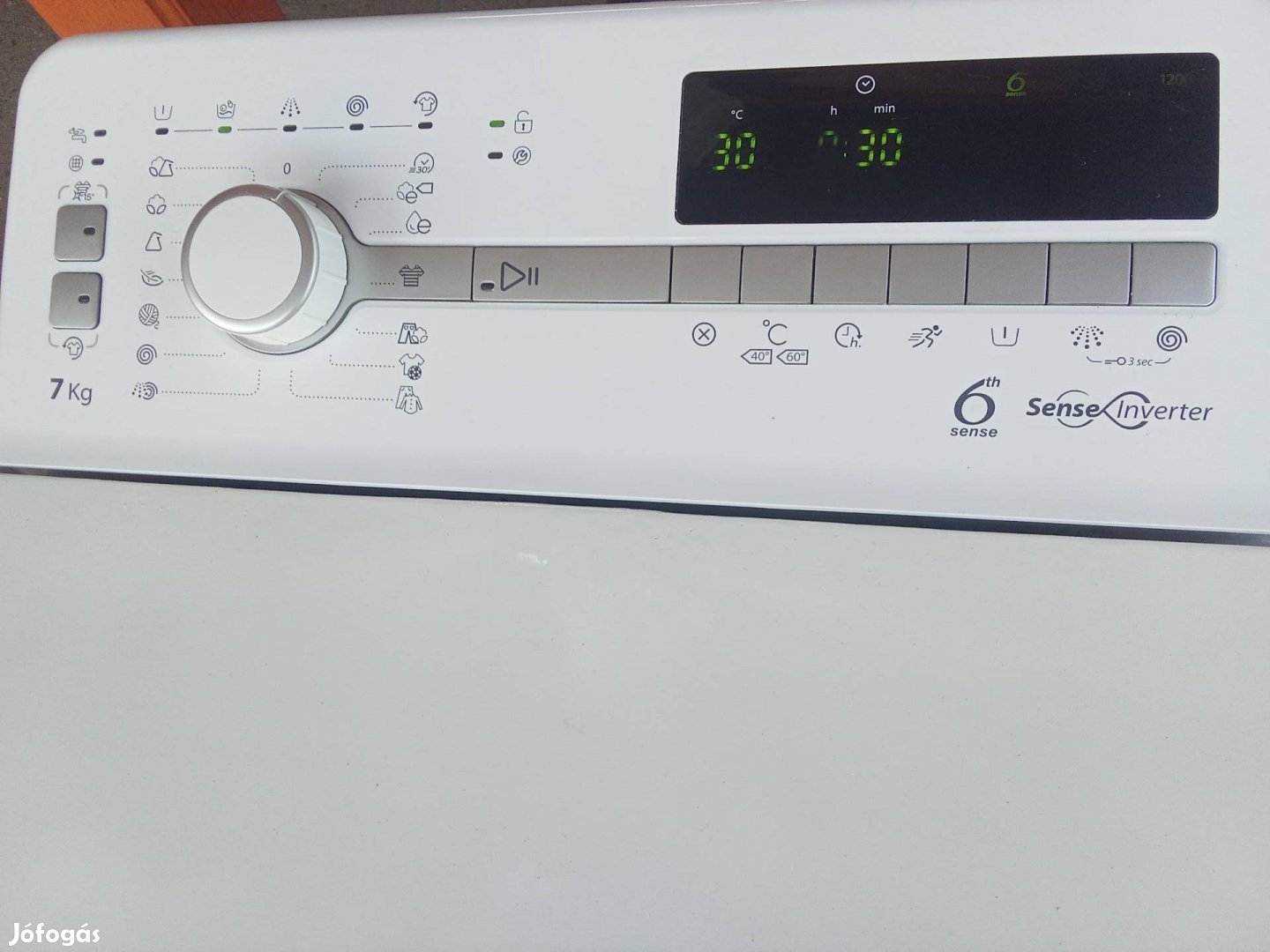 Whirlpool Inverter 7 kg felültöltős mosógép 