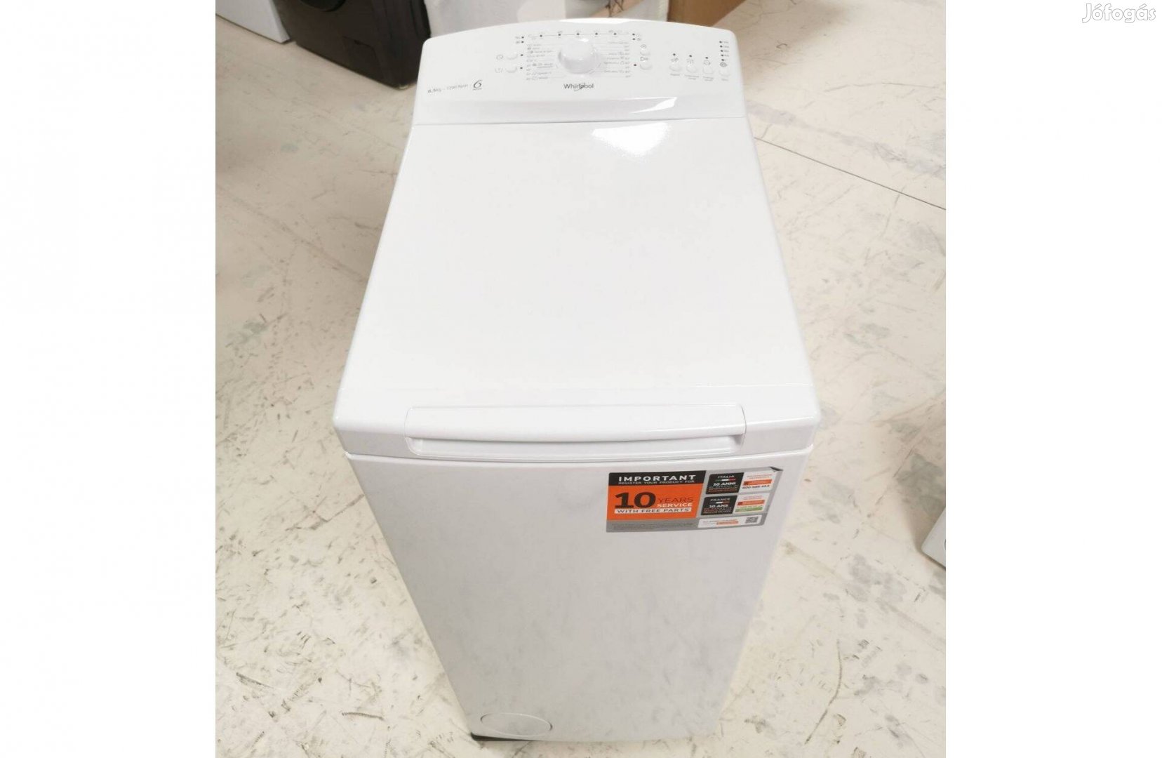 Whirlpool Tdlr65230Lbe felültöltős mosógép 6,5kg ,1200f/p -19%