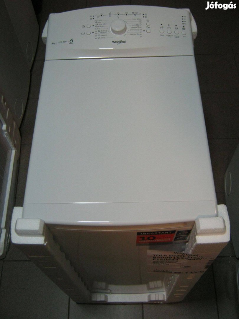 Whirlpool Tdlr 5030L EU/N Fehér, A++, 5 kg, Felültöltős mosógép, jótál