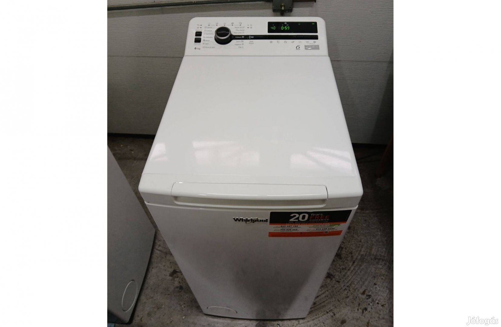 Whirlpool Tdlr 6242BS Directdrive szabadonálló felültöltős