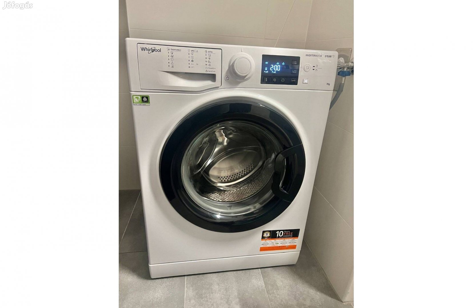 Whirlpool WRSB 7259 WB EU Elöltöltős mosógép