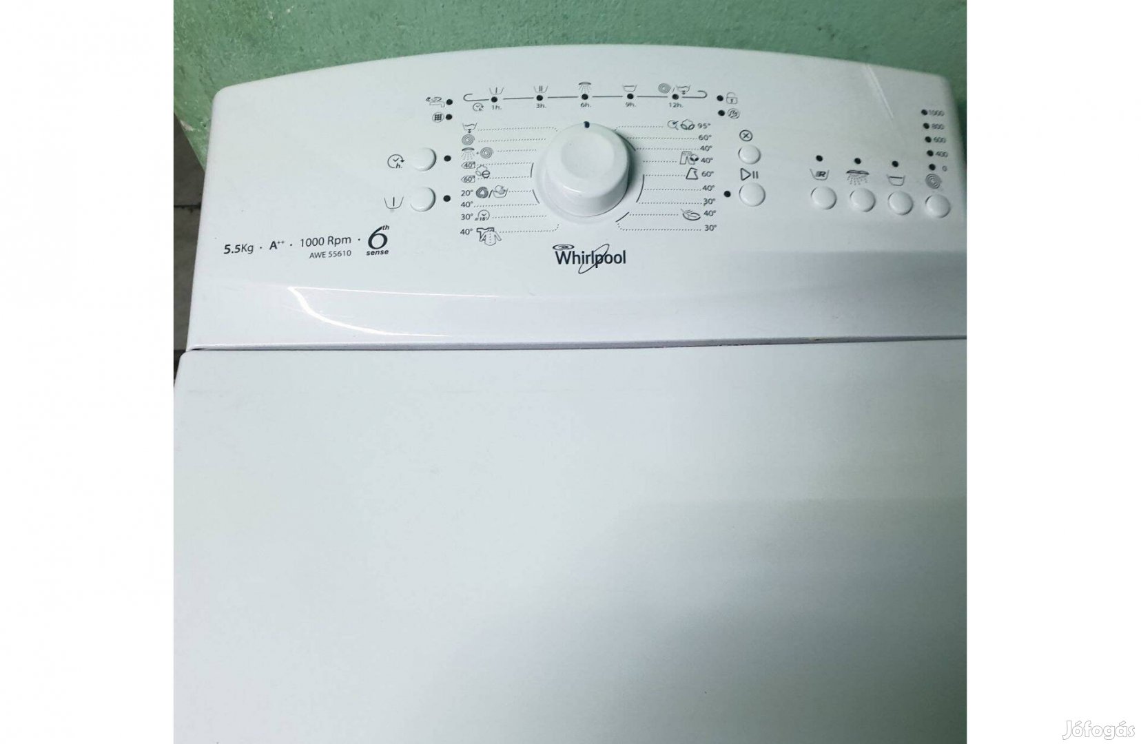 Whirlpool felültöltős aut mosógép garanciával eladó.Győr,