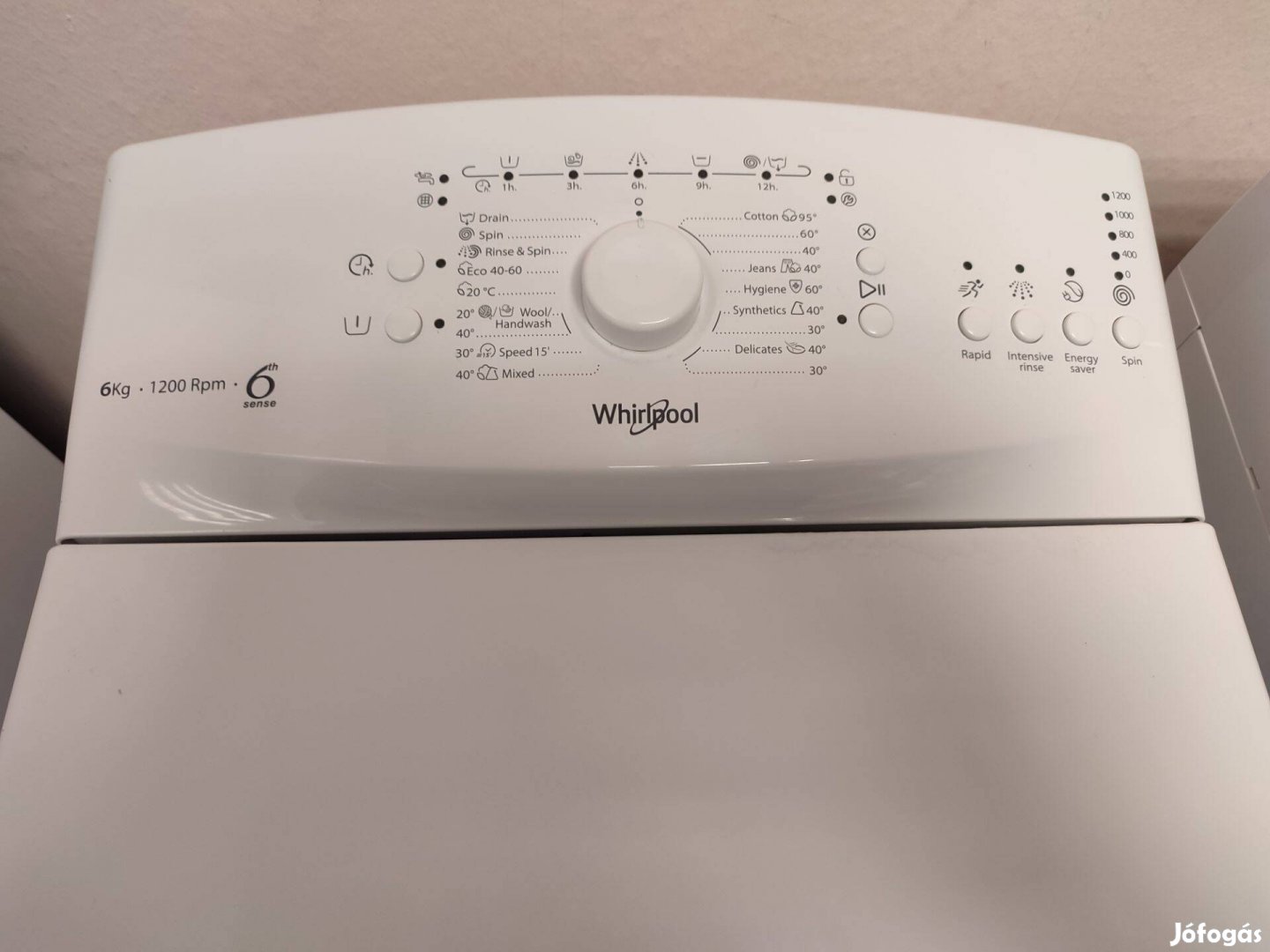 Whirlpool felültöltős mosógép