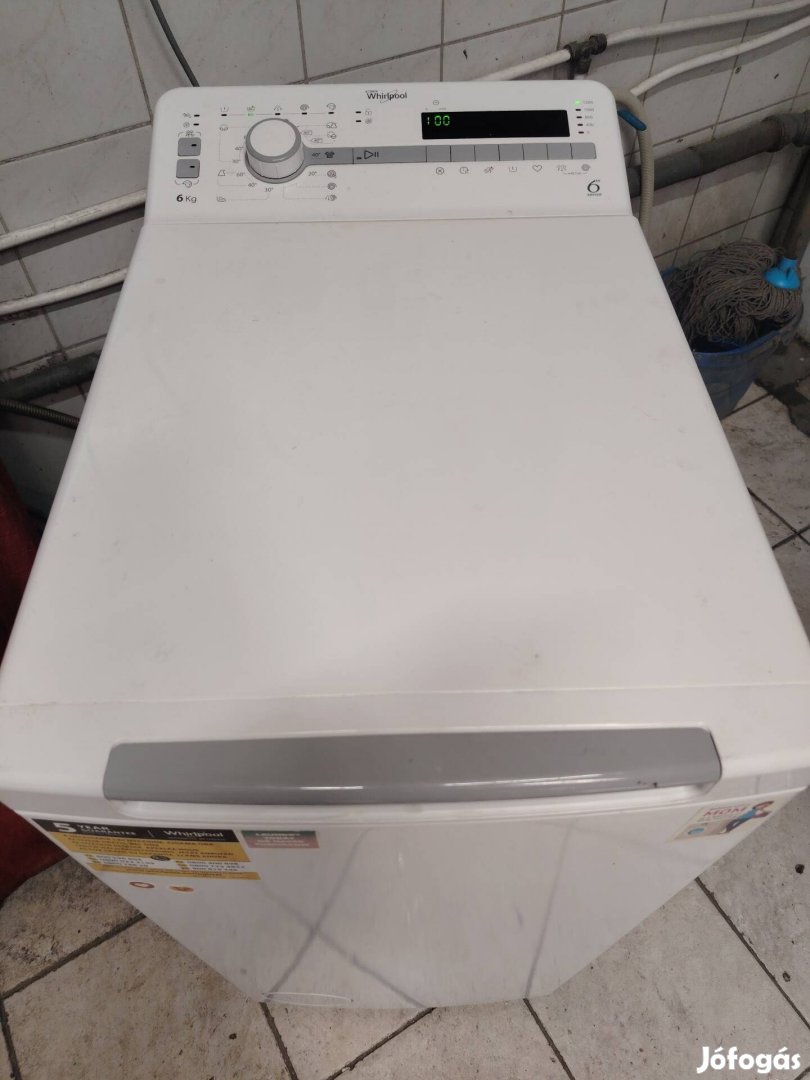 Whirlpool felültöltős mosógép akár egy év garanciával