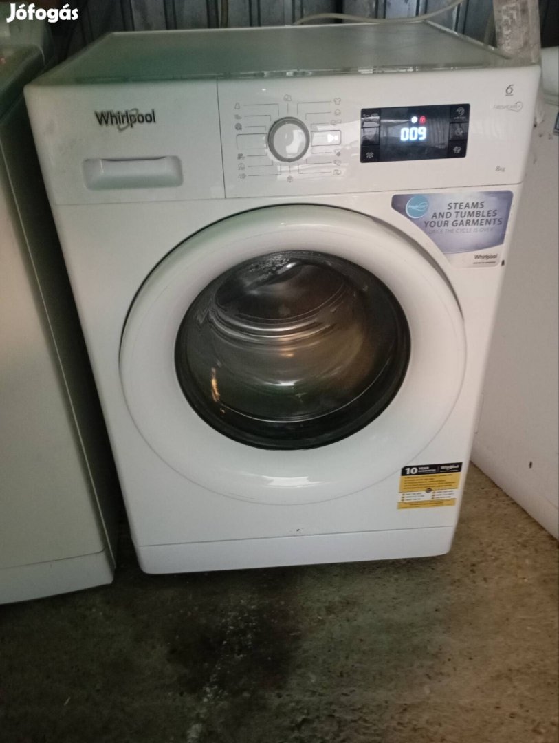 Whirlpool freshcare+ 8 kg 6 sense. Elöltöltős mosógép garanciával 