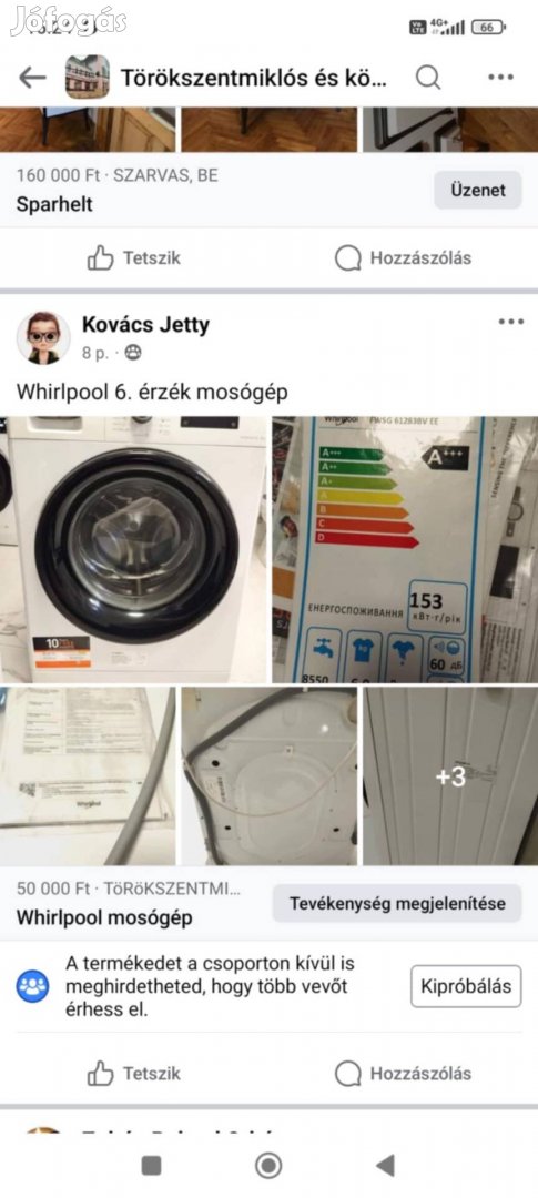 Whirlpool keskeny elöltöltős mosógép