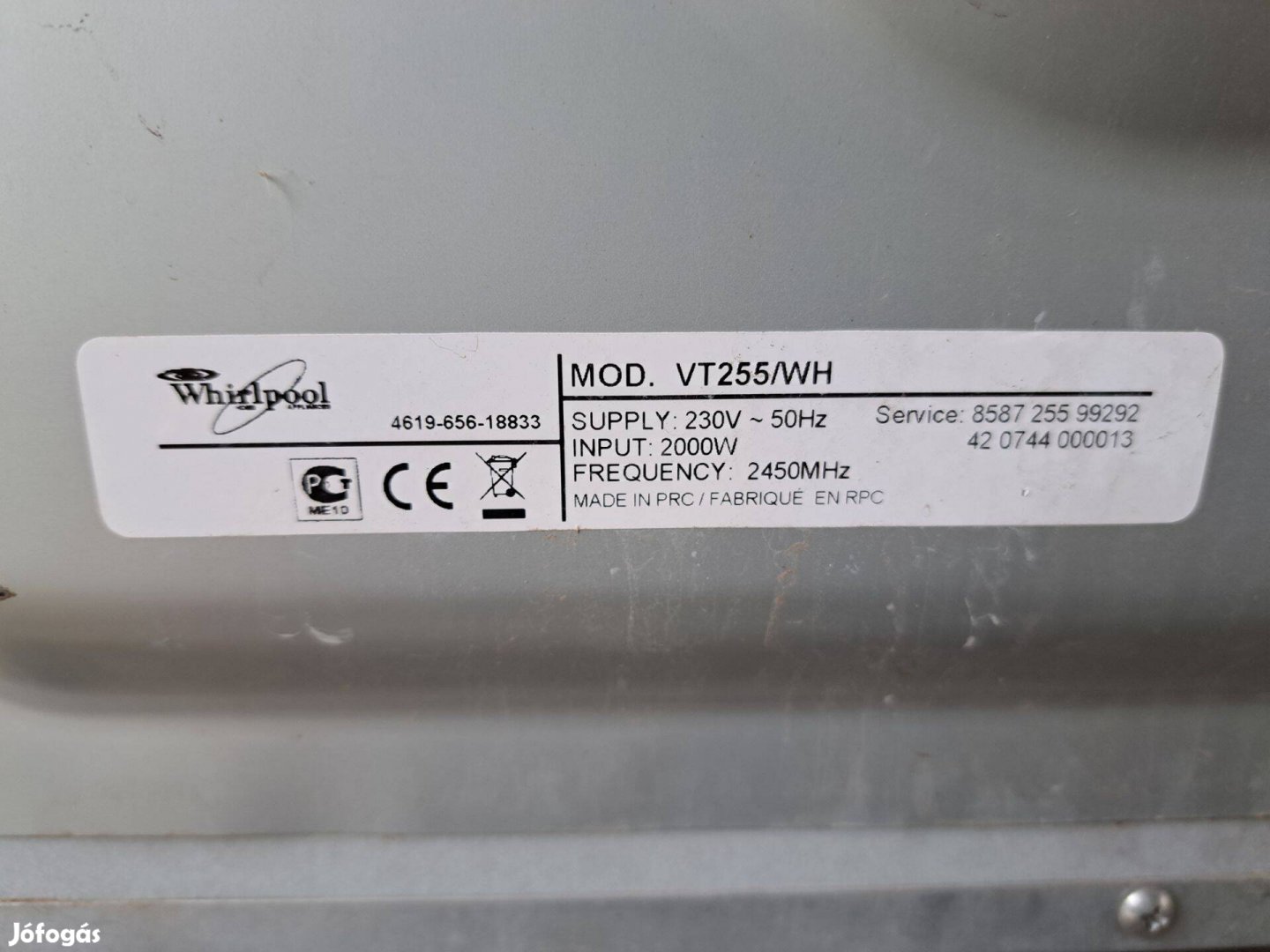 Whirlpool mikrósütő