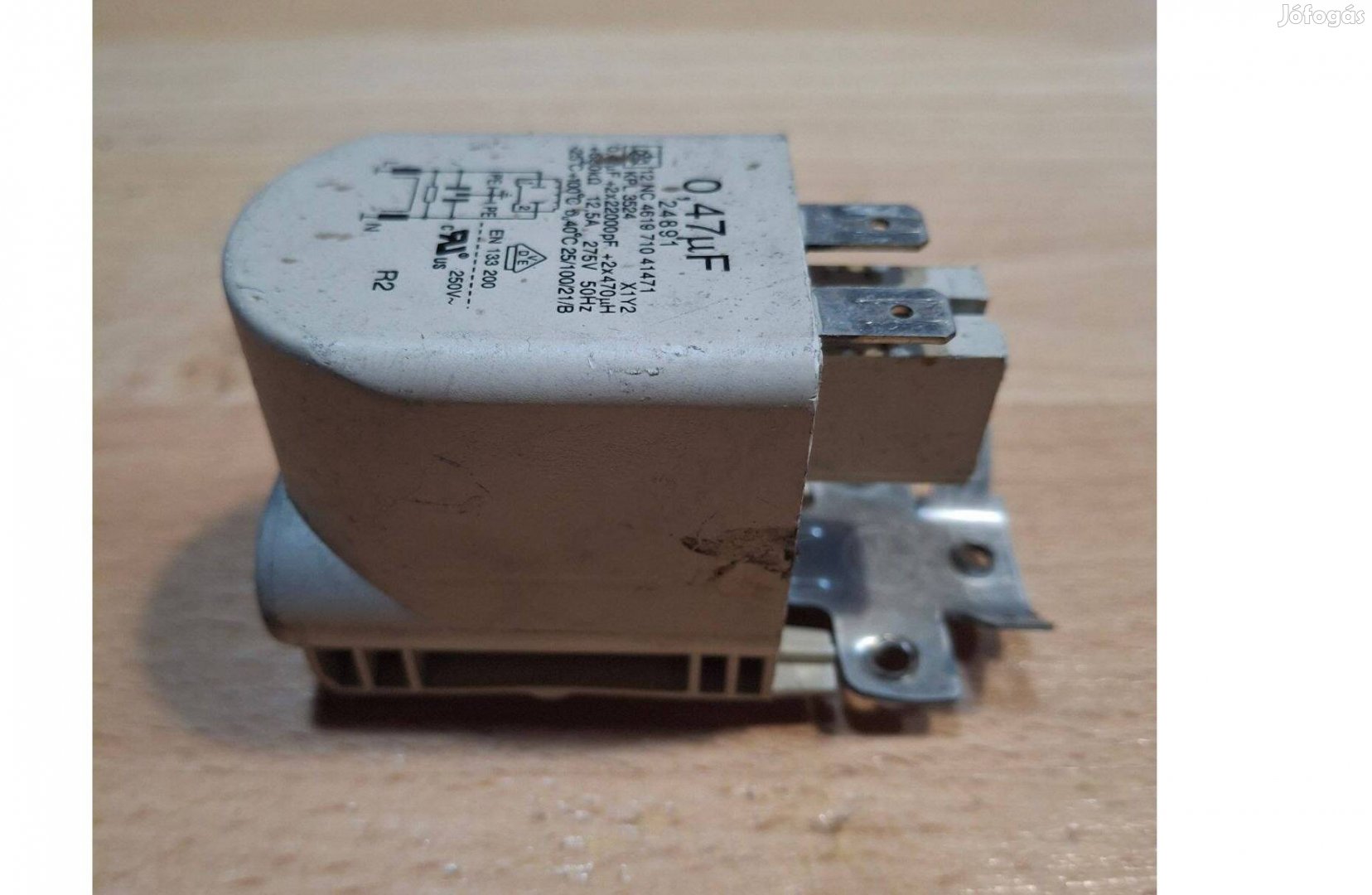 Whirlpool mosógép zavarszűrő kondenzátor KPL3524 0,47 uF