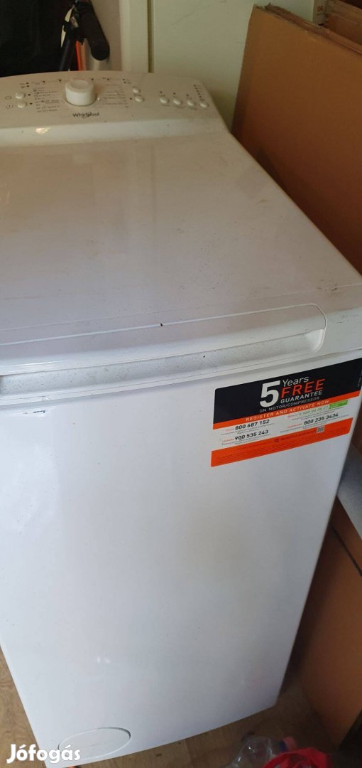 Whirlpool szabadonálló felültöltős keskeny mosógép: 6,0kg - Tdlr 6230L