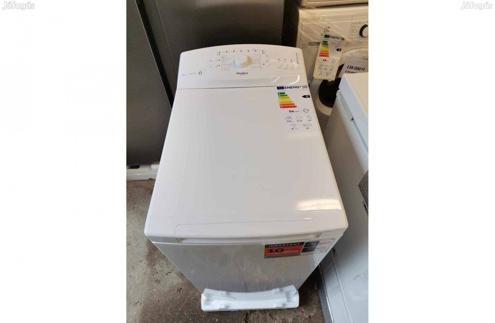 Whirlpool ú 6 kg j felültöltős mosógép Áruhitelre is eladó