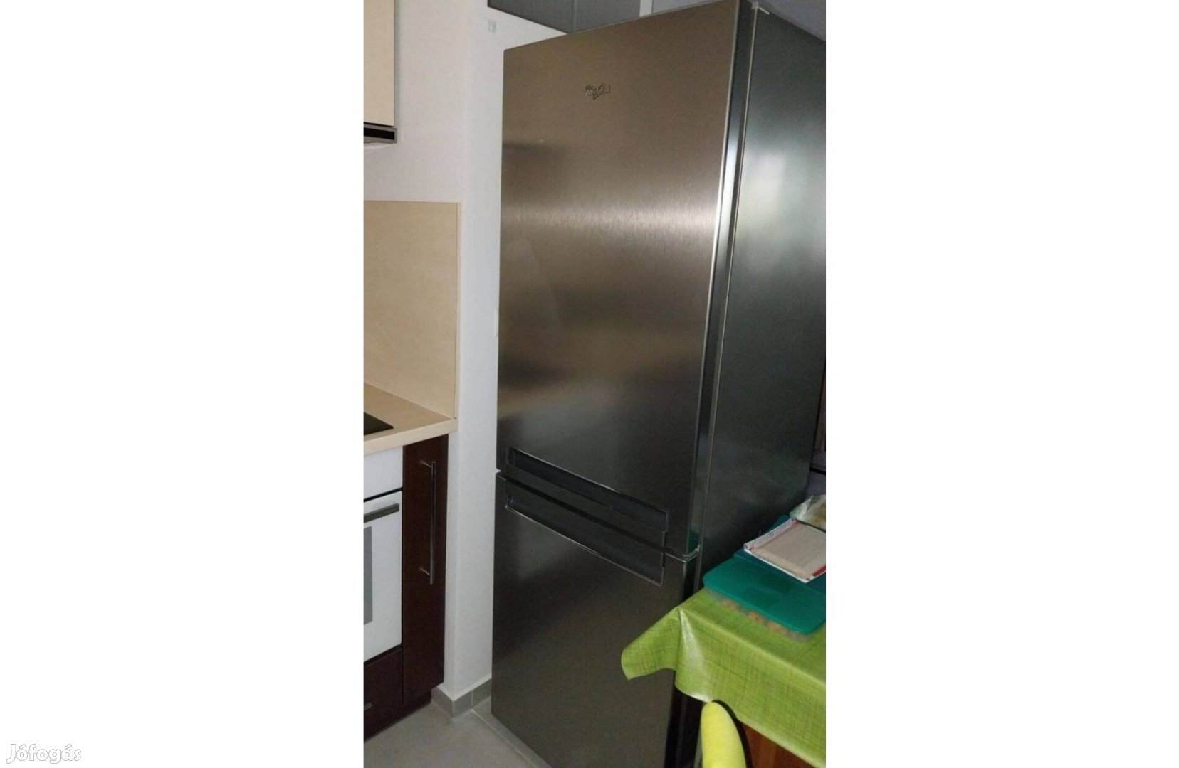 Whirpool Inox hűtőgép alulfagyasztós