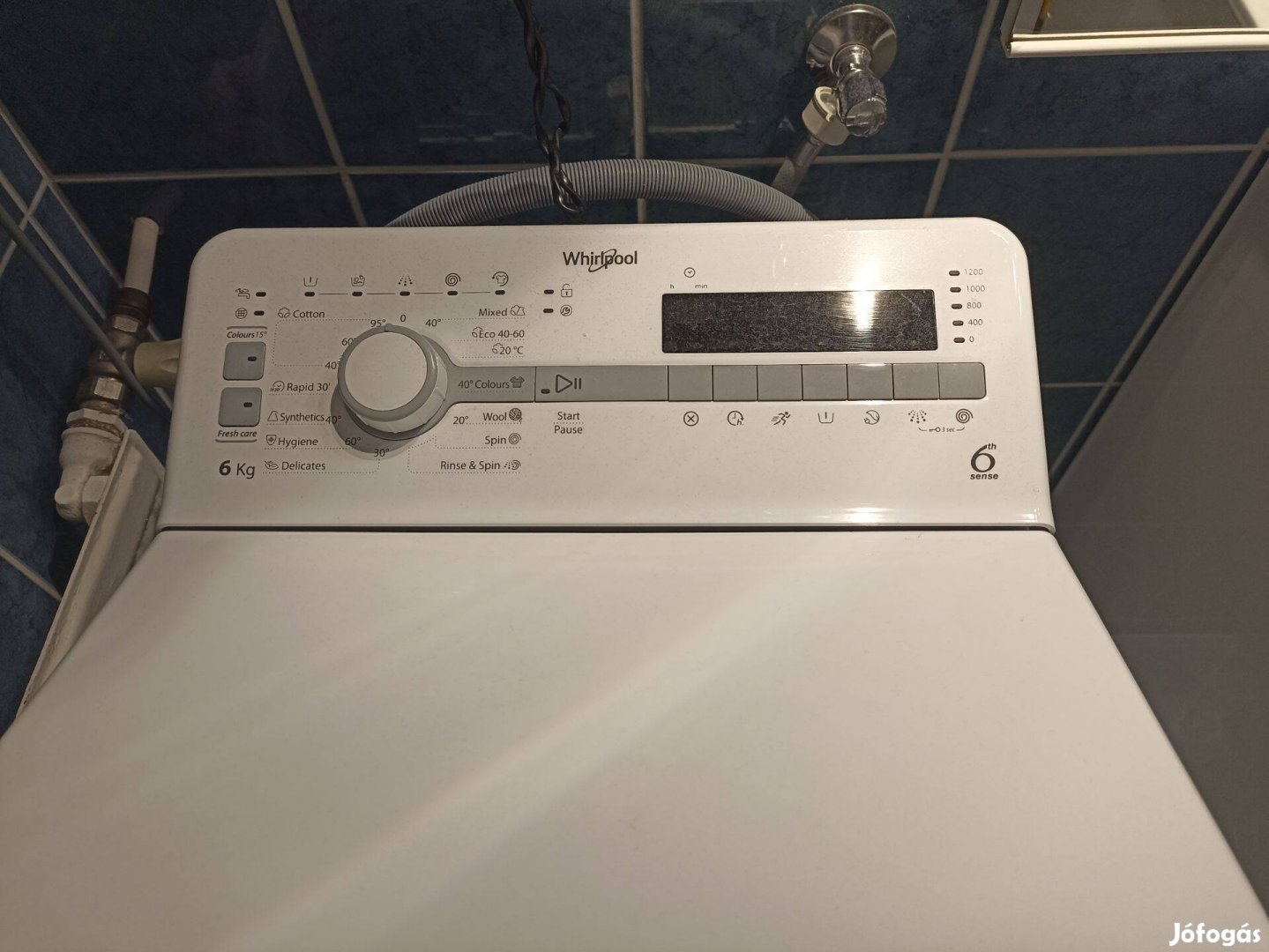 Whirpool Tdlr 6240SS EU felültöltös mosógép még fél év garanciával