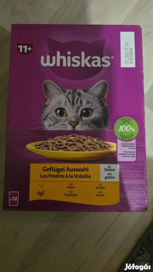 Whiskas csirkés ízben felnőtt vagy idősebb macskáknak