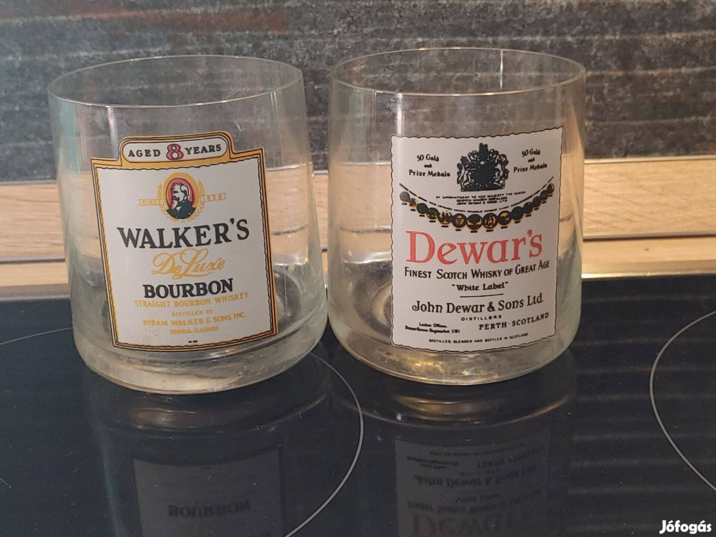 Whisky s poharak egyben 3 db Dewars Walkers