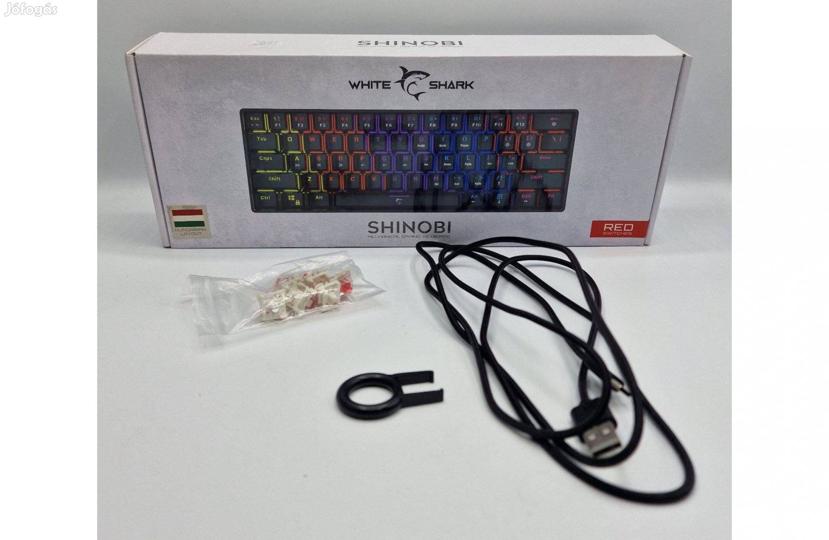 White Shark Shinobi GK-2022 mechanikus gaming billentyűzet, magyar