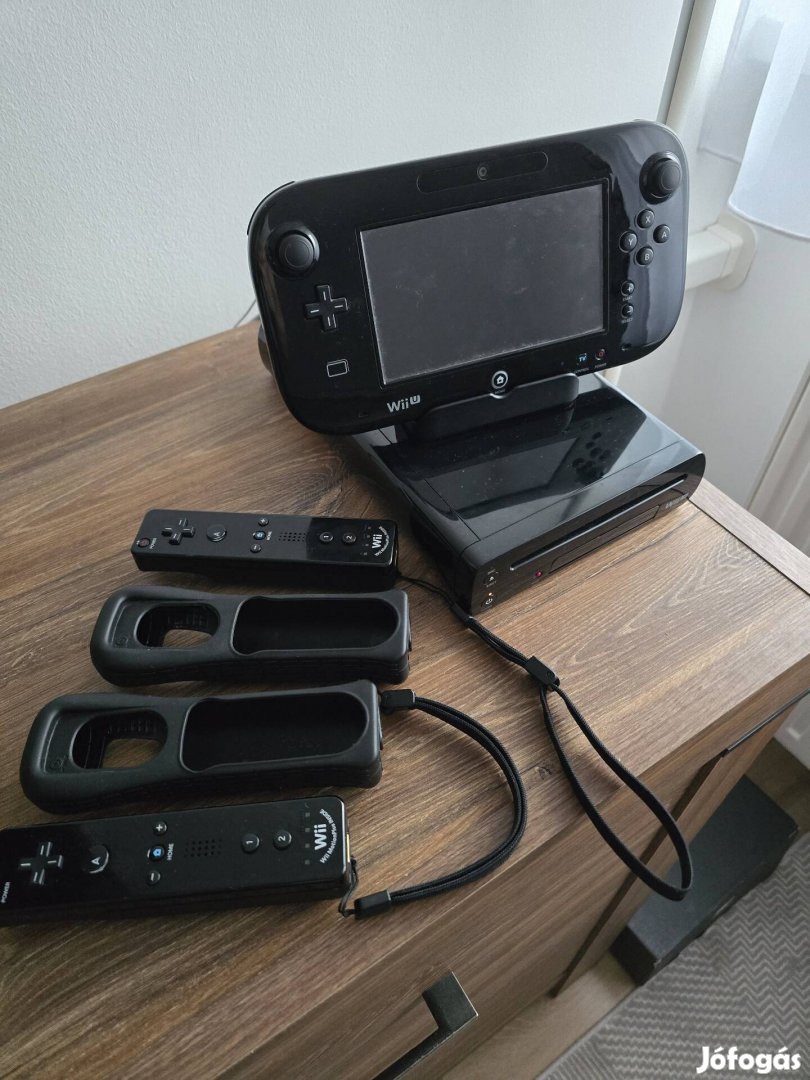 Wii u minden gyári kiegészítővel és játékokkal