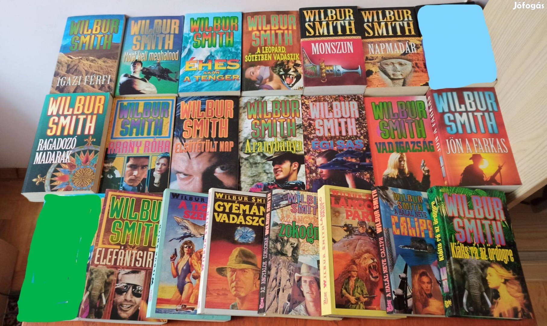 Wilbur Smith könyvcsomag 21 db könyv