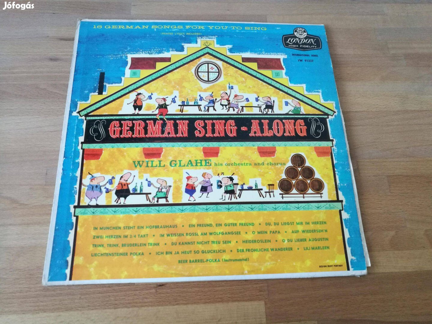 Will Glahe, His Orchestra And Chorus German Sing-Along (London, LP)