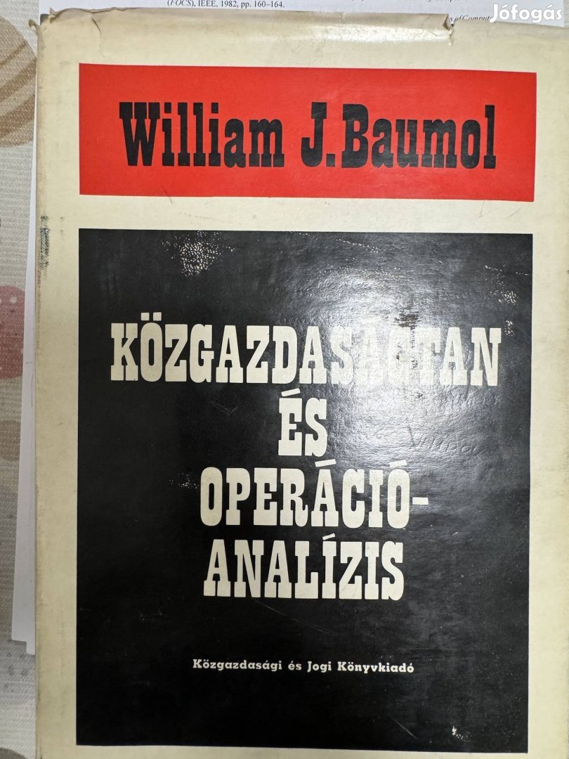 William J. Baumol Közgazdaságtan és Operációanalízis