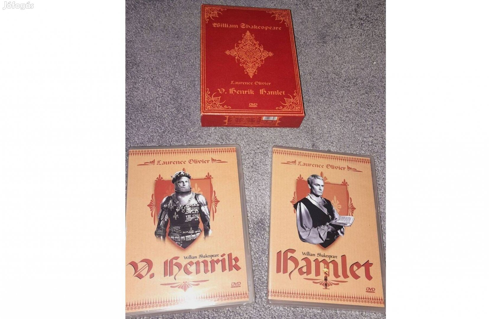 William Shakespeare - Hamlet és V. Henrik (1944) 2 DVD - Új Fóliás